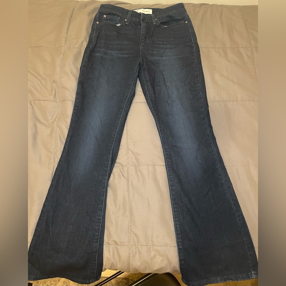 SIGNATURE by Levi Strauss Mid Rise Bootcut Deep Blue Jeans Size 4S - W27 L30